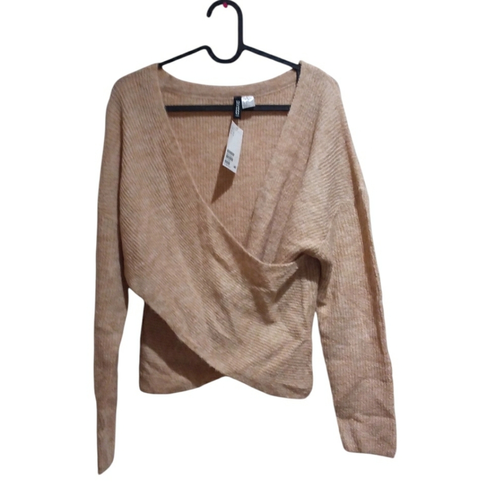 NWT H&M DIVIDED Cozy Cross-Over Sweater